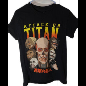 ATTACK ON TITAN T-Shirt Anime Manga Japanese Final Season Mens SMALL